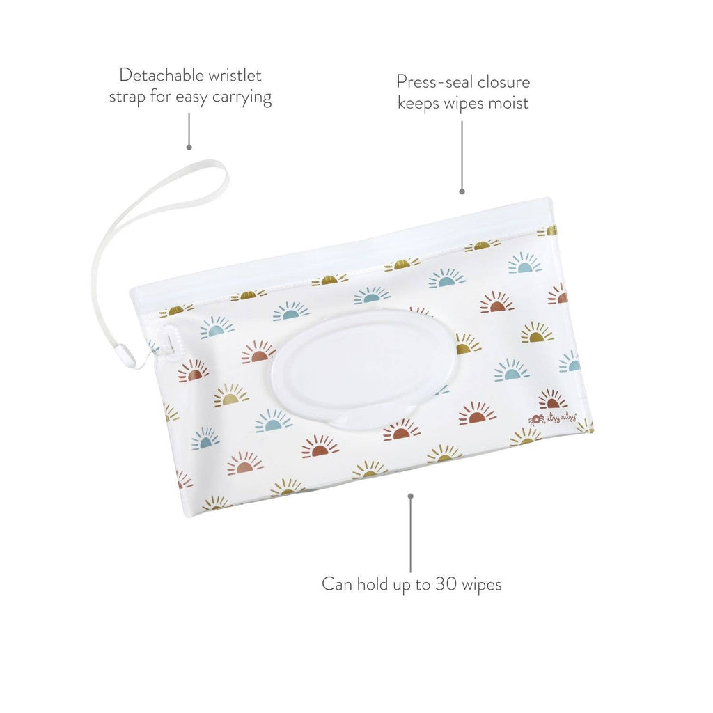 *OUTLET*Take & Travel™ Pouch Reusable Wipes Cases Lilac Dino