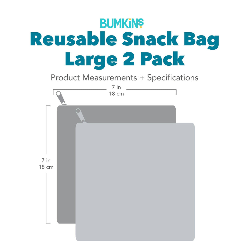 Reusable Snack Bag, Large 2 Pack: Palm Check