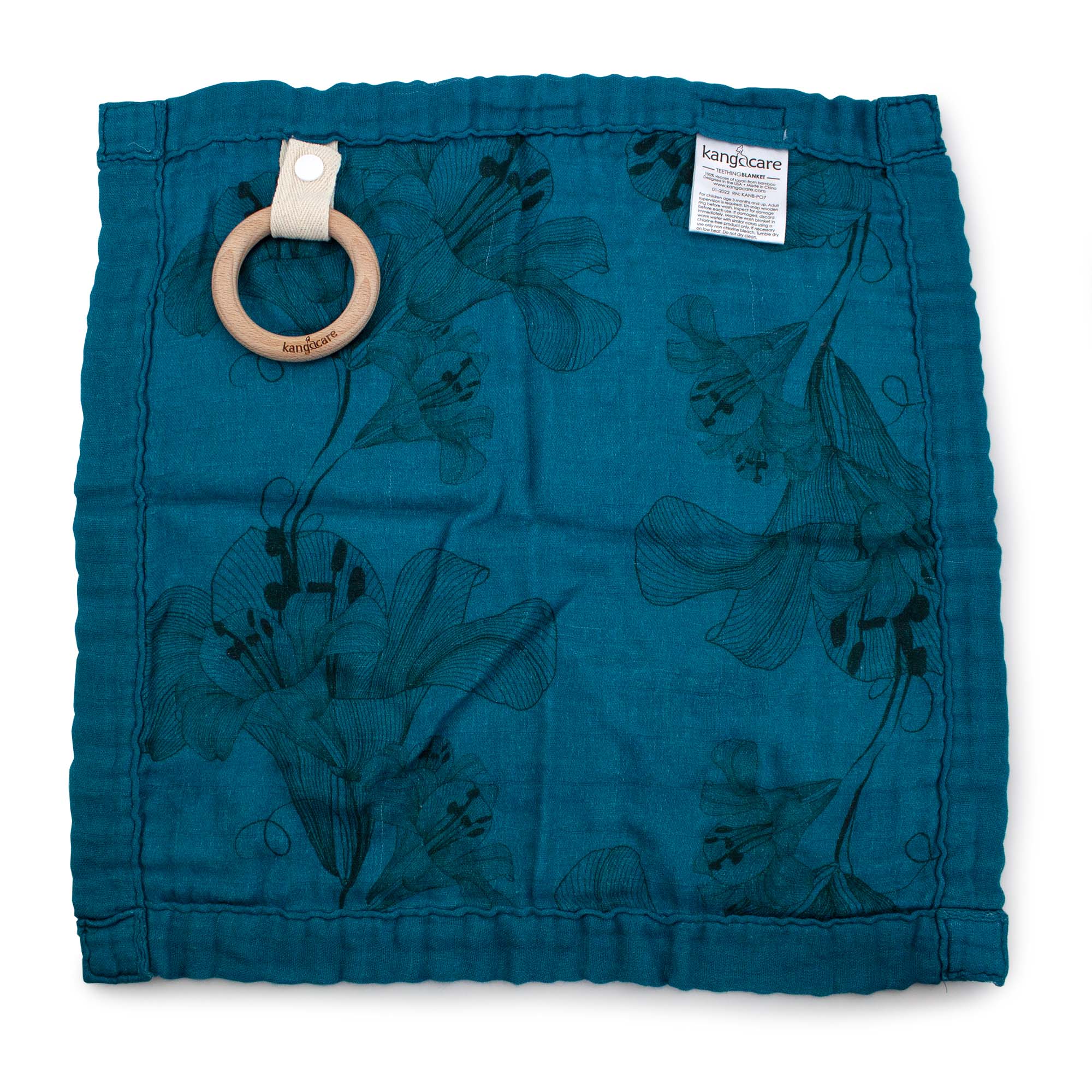 Kanga Care Reversible Teething Blanket Lovey: Lily