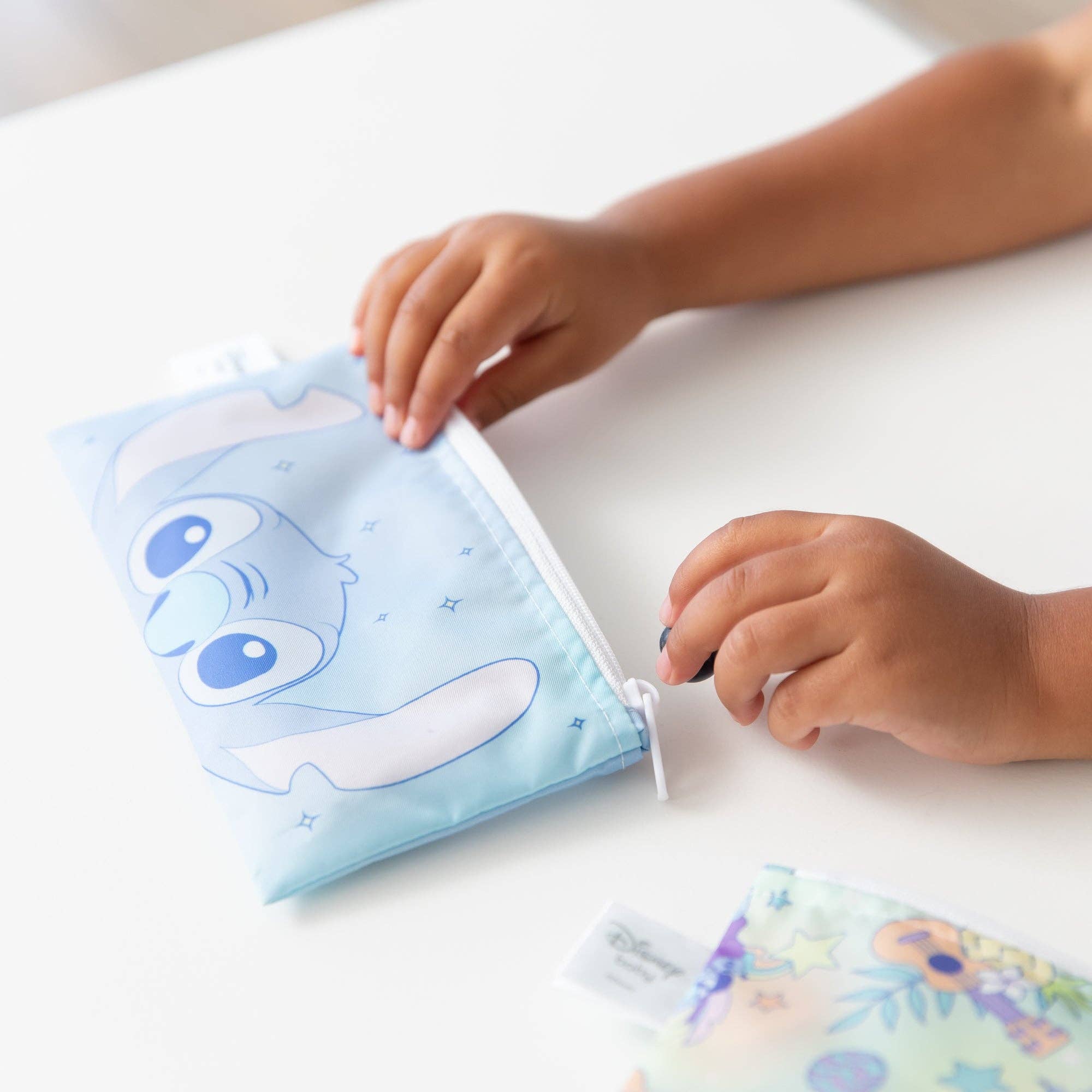 Reusable Snack Bag, Small 2 Pack: Stitch Star-ring Up Trouble