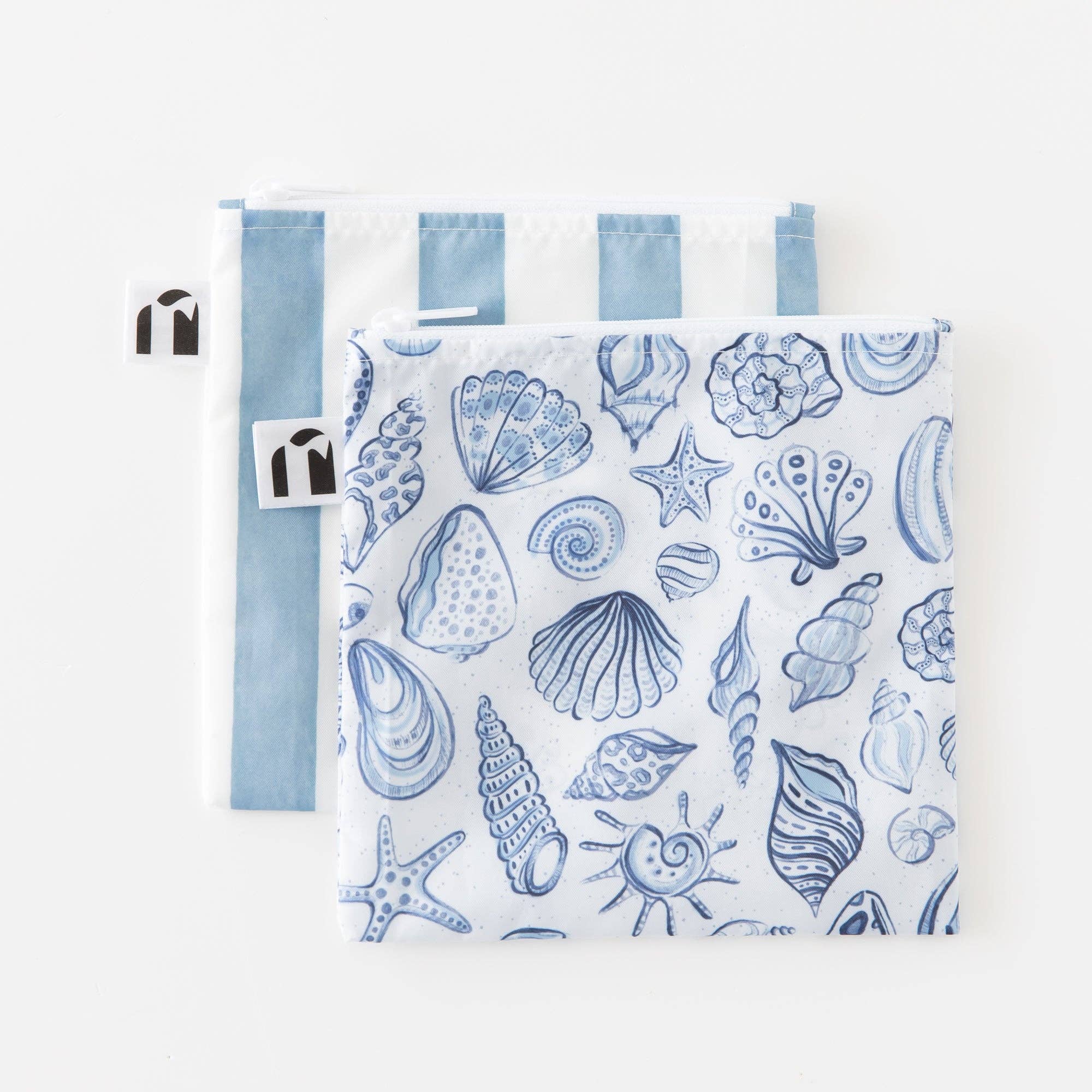 Reusable Snack Bag, Large 2 Pack: Coastal