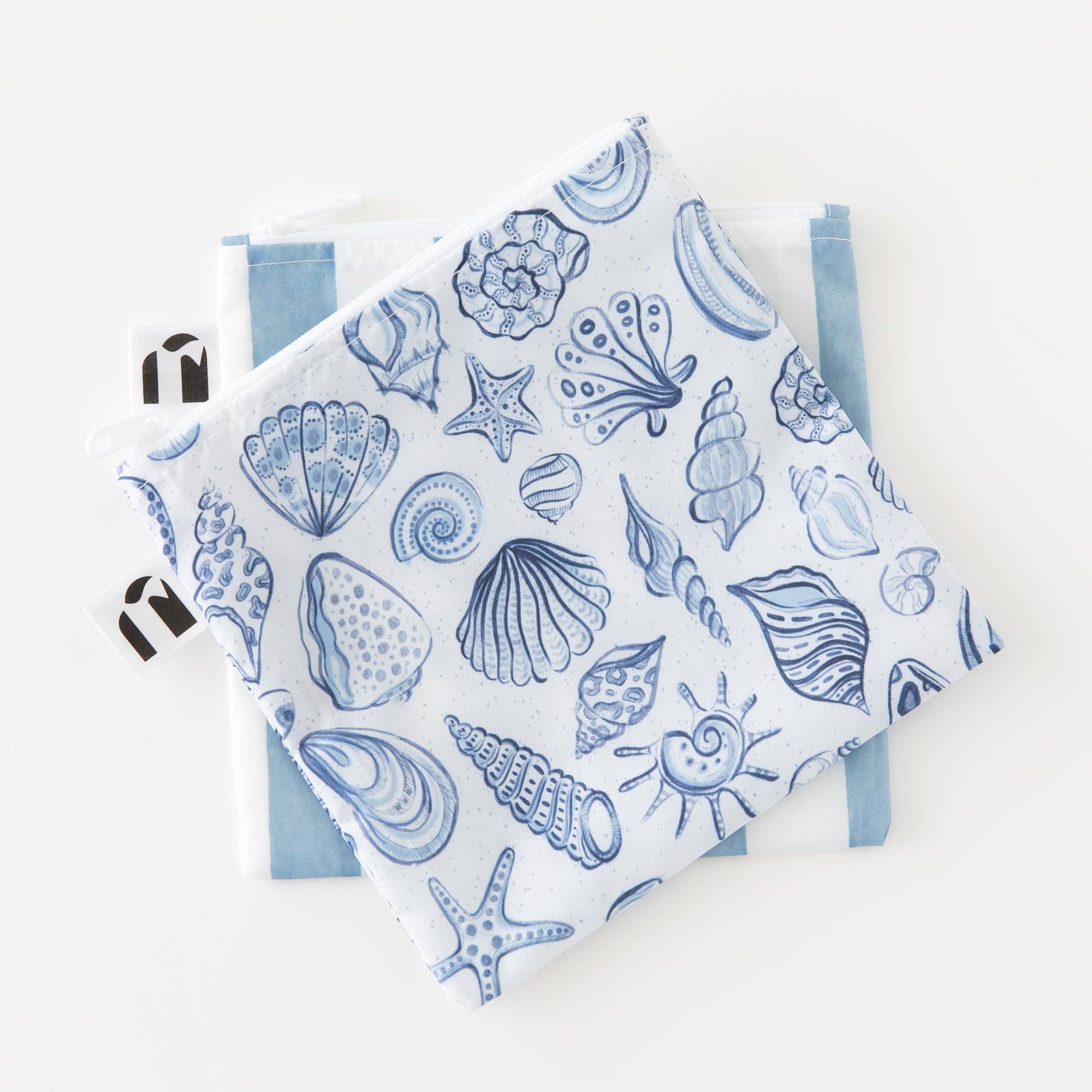 Reusable Snack Bag, Large 2 Pack: Coastal