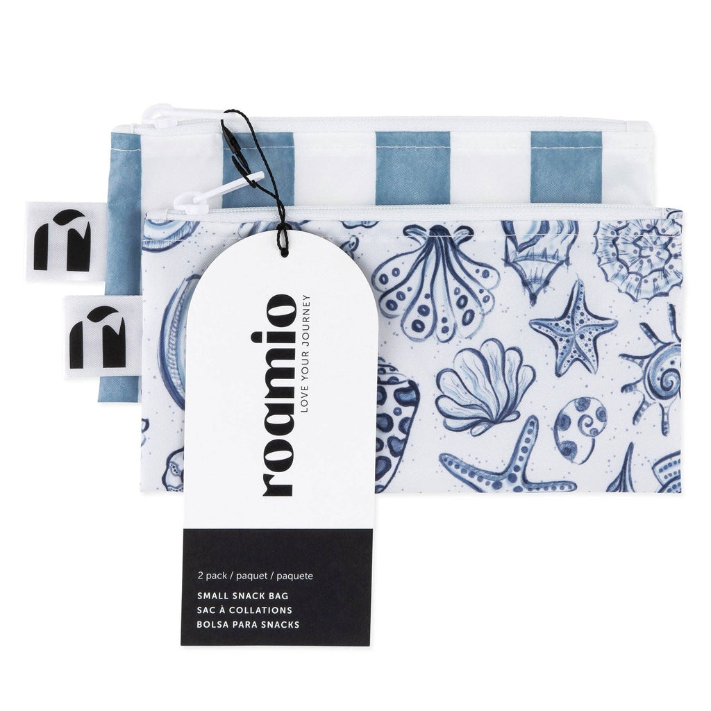 Reusable Snack Bag, Small 2 Pack: Coastal