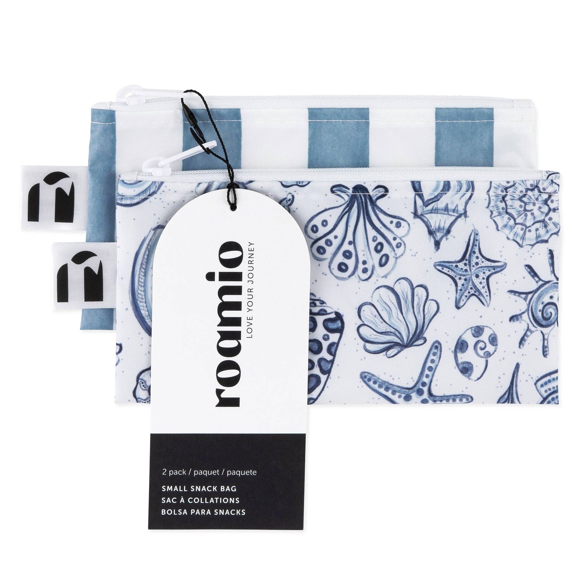 Reusable Snack Bag, Small 2 Pack: Coastal
