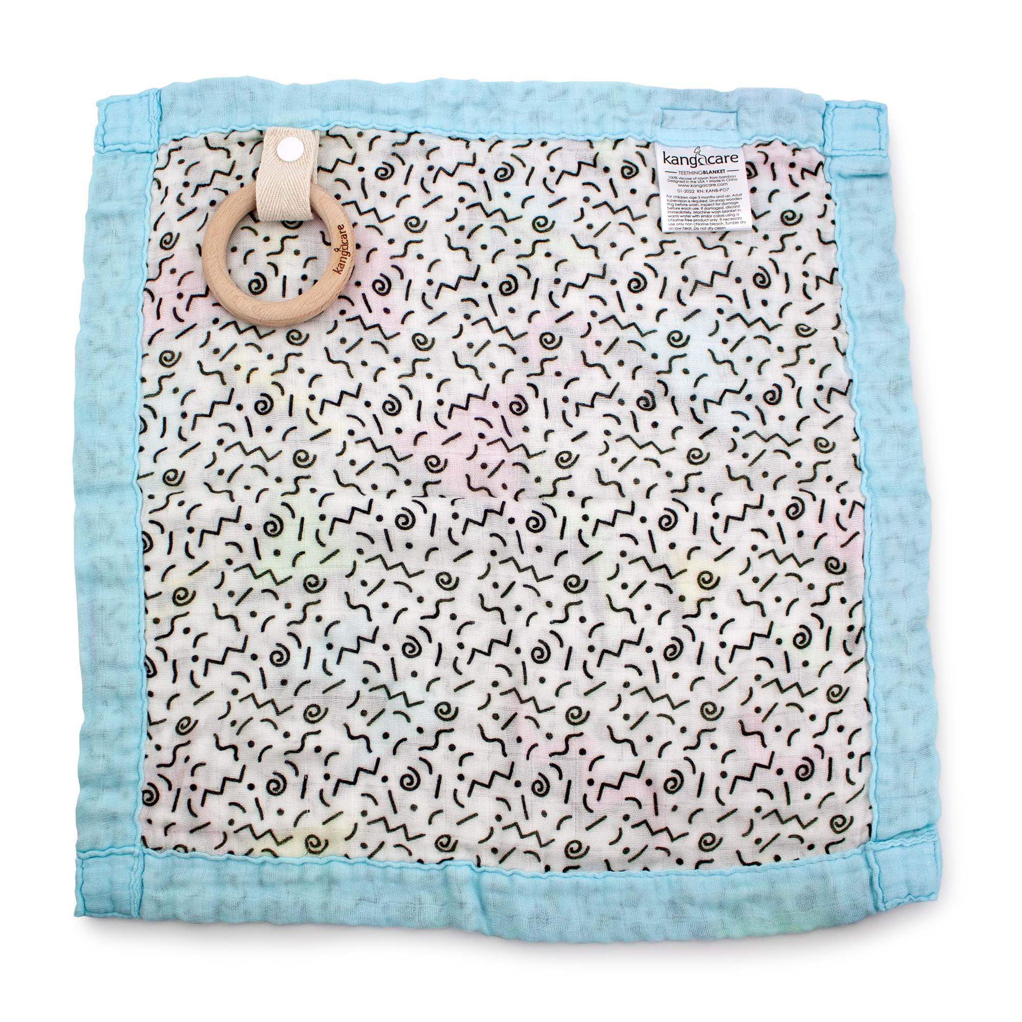 Kanga Care Reversible Teething Blanket Lovey: Radical